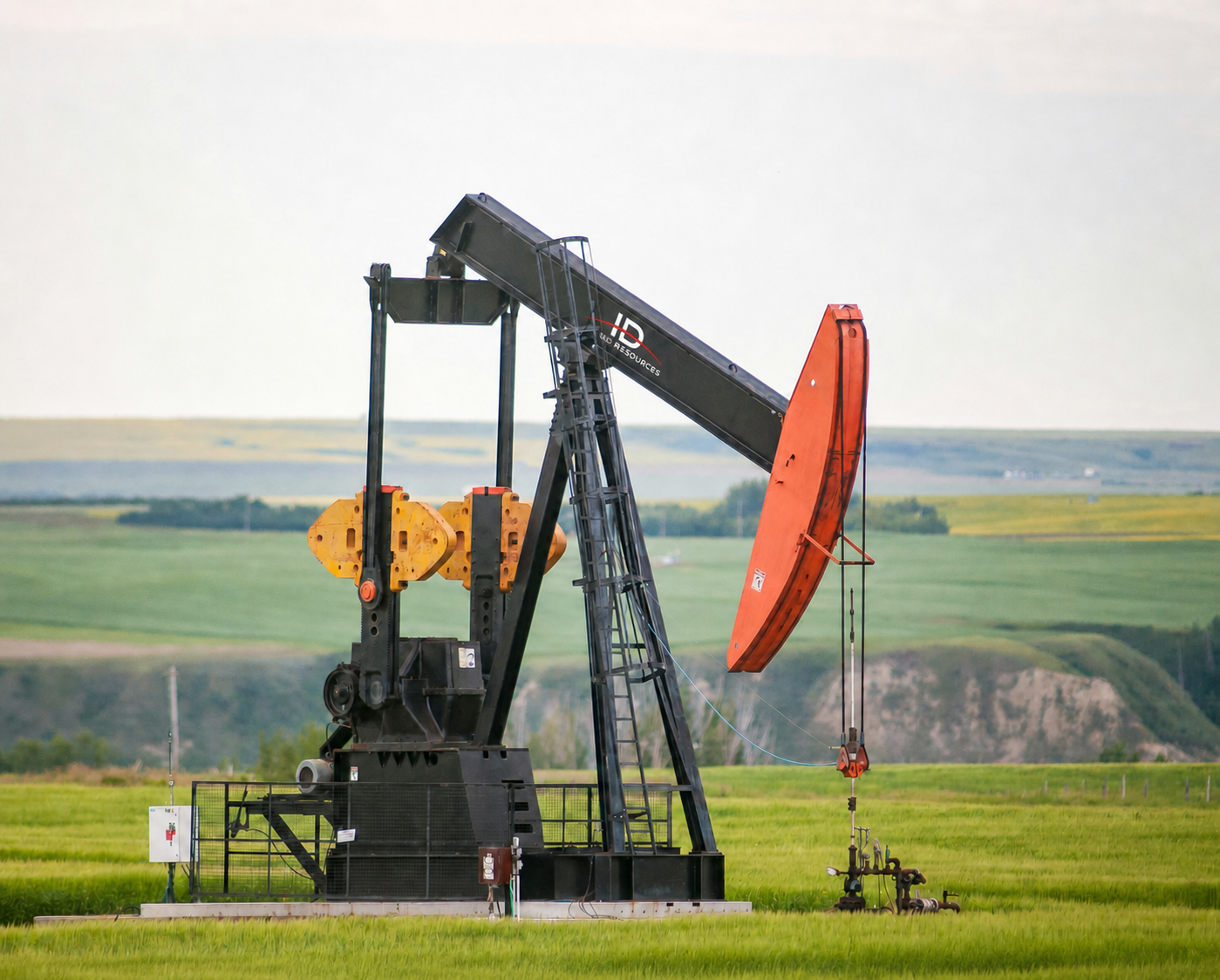 ID Resources pump jack in energy operations
